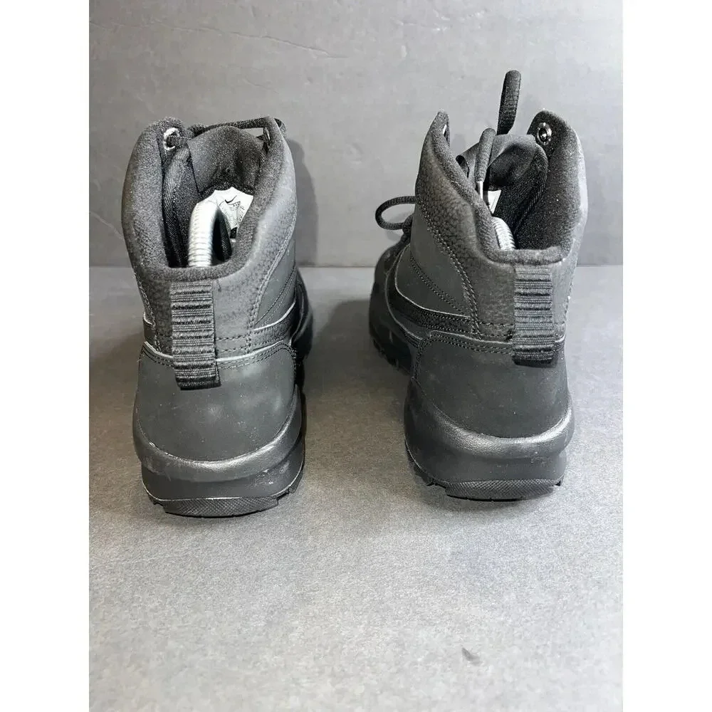 Nike manoadome triple black hiking training boots sneaker hi top mens size 7 NEW